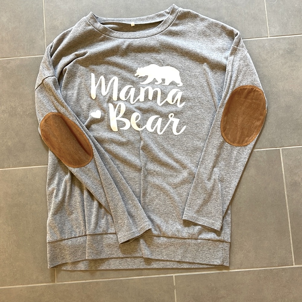 Mama Bear long sleeve with elbow patches